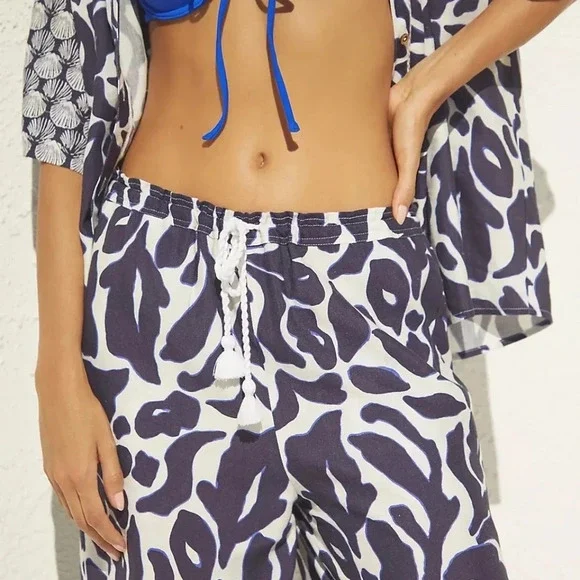 NWT Anthropologie Wide Leg  Linen Pants 3X - Picture 3 of 6